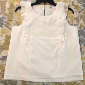 J Crew White Top, Brand New! Never worn!